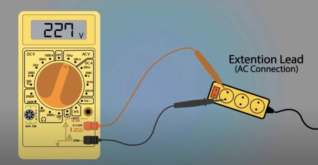 Multimeter AC connection