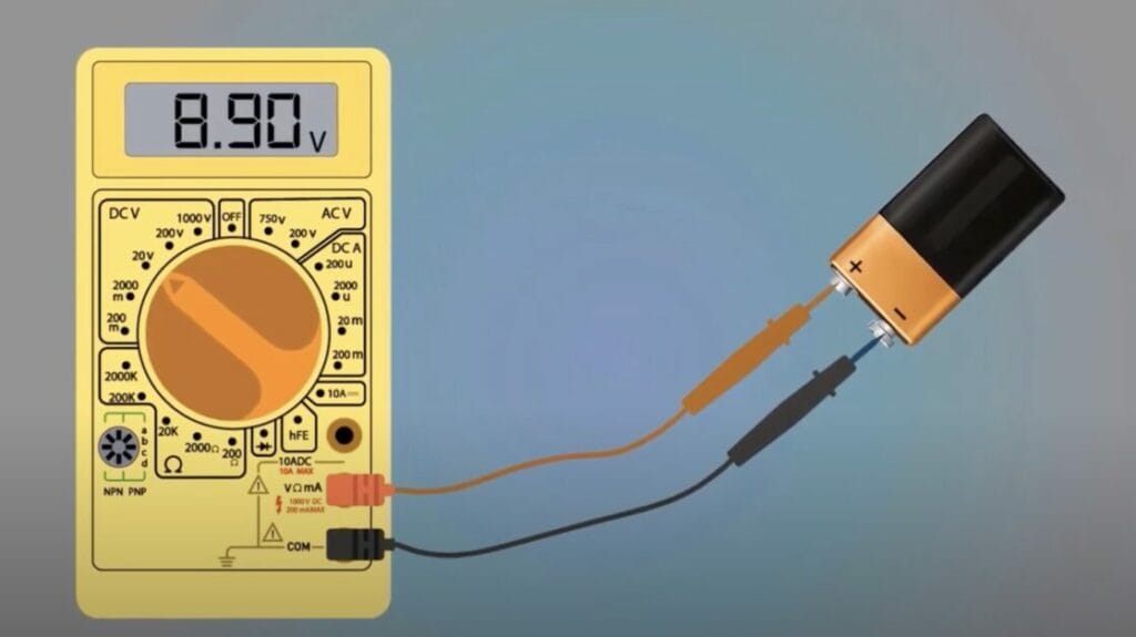 Multimeter DC connection