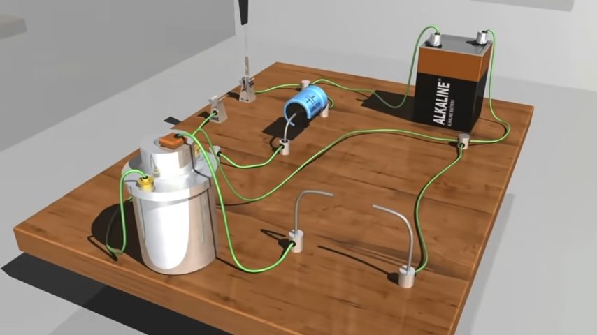 coil ignition diagram on the table