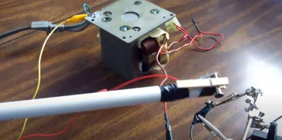 draw arc with safety stick