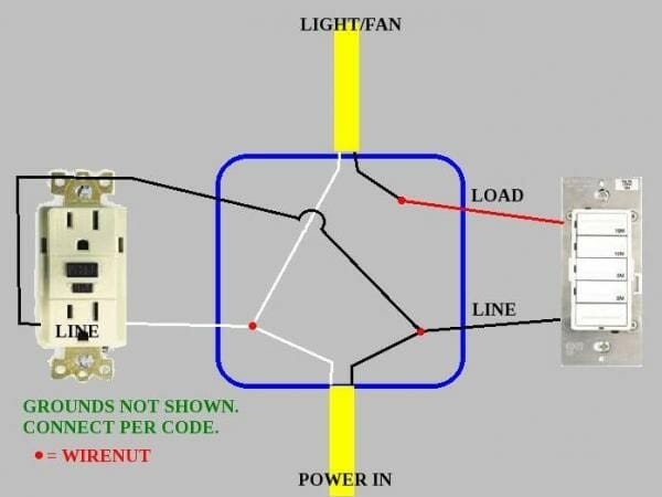 light/fan wiring diagram
