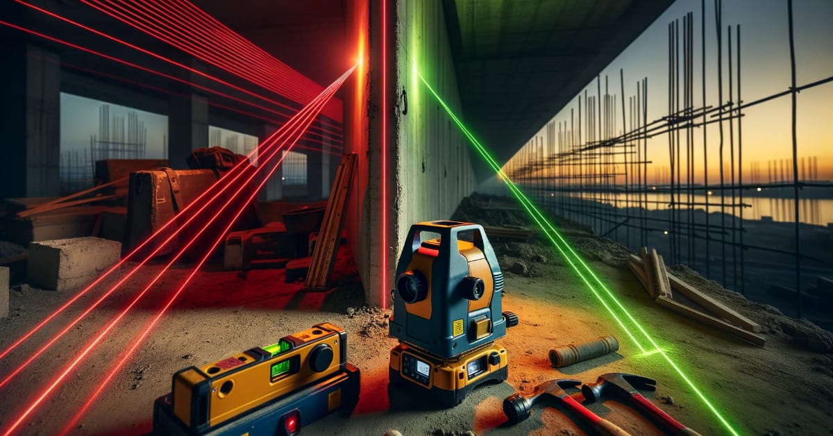 red vs green laser level