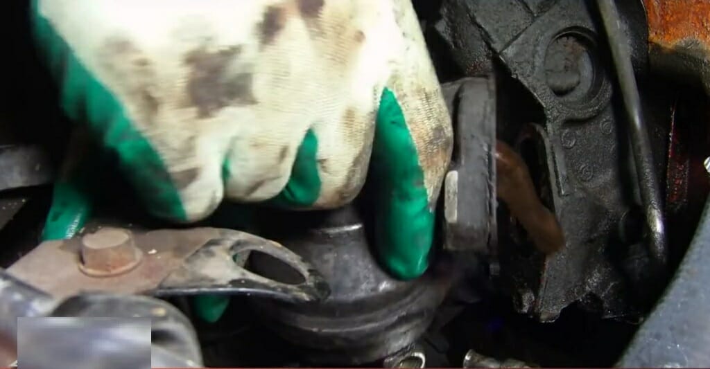 removing mechanical fuel pump