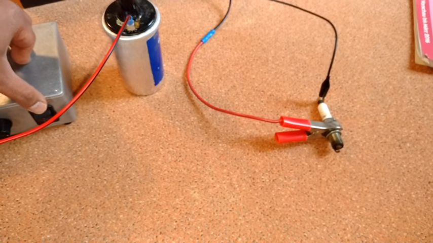 turning on the igniter