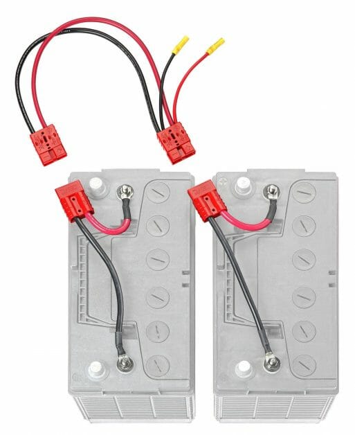 Two batteries in parallel connection
