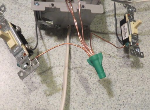 wire works on switch box