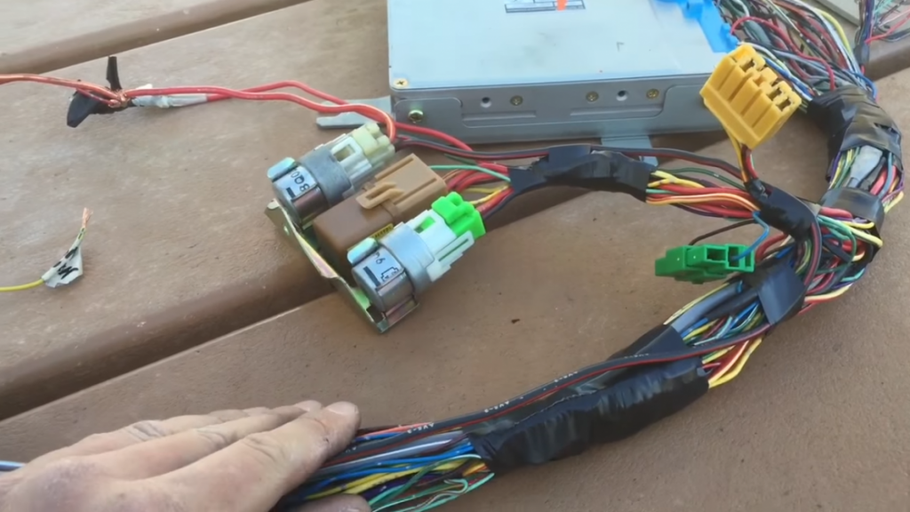 wires in tape