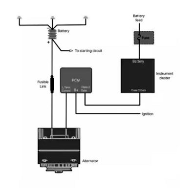 PCM controlled wiring diagram