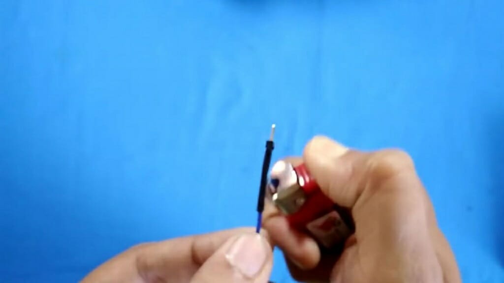 applying heat shrink