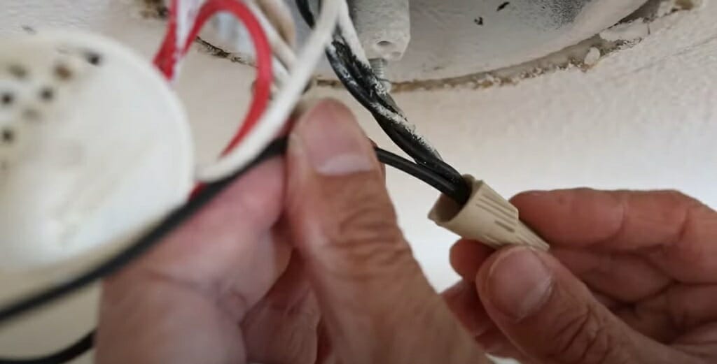 capped off black wires