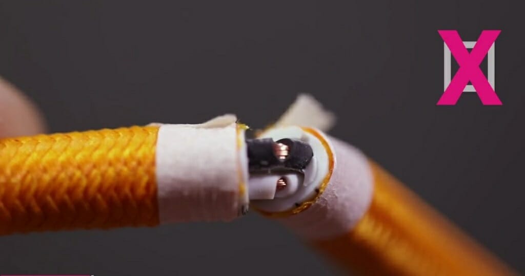 cutting taped wire