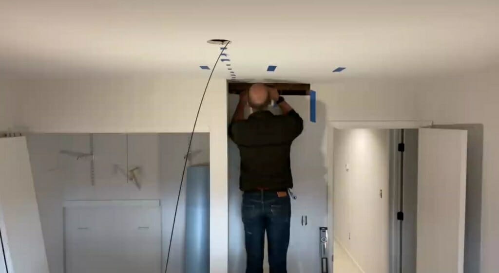 fishing the wire through