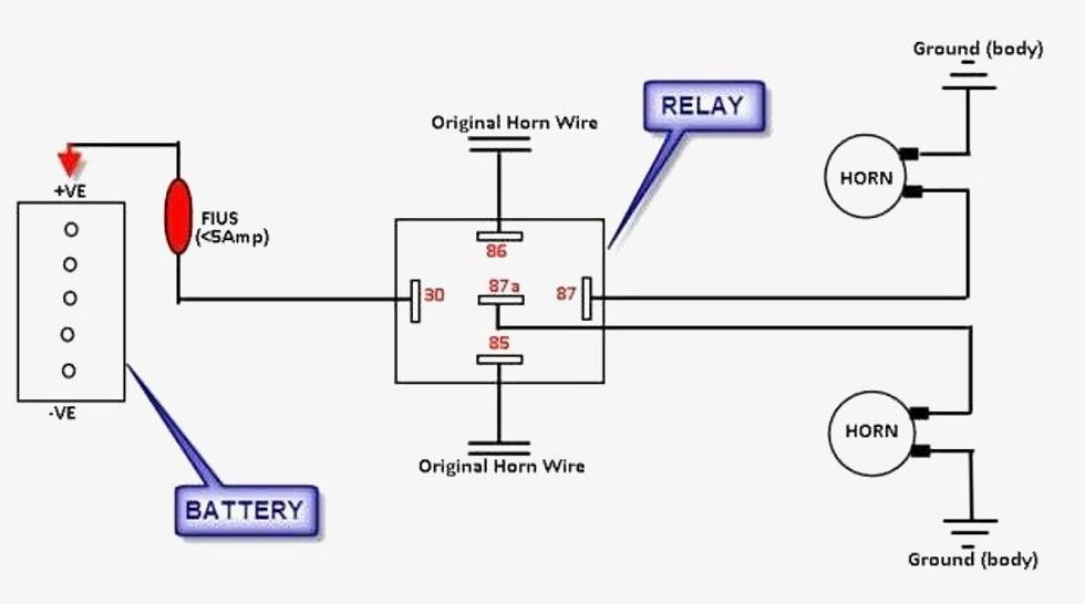horn relay wiring diagram