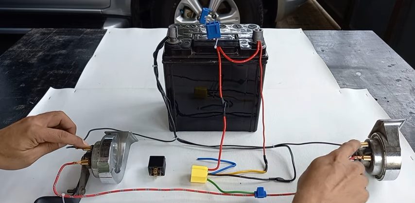 link the horn to terminal 87 on the relay