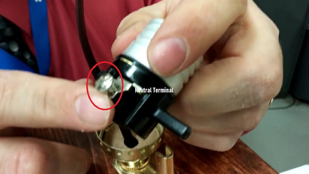 neutral wire goes to the silver screw