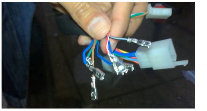 removing and holding the wire