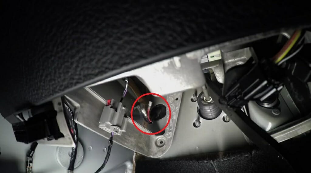 running the wires through the firewall
