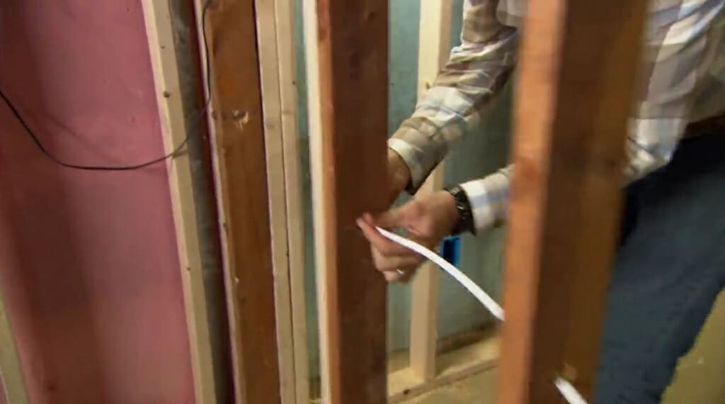 sending the wires from the 1st electrical box to the 2nd box