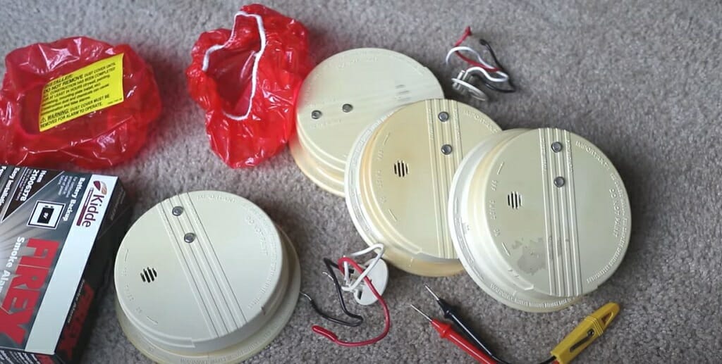 smoke detectors ready for installation