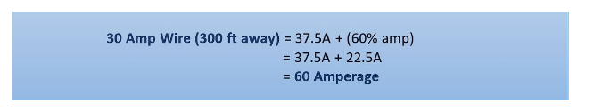30 amp wire formula