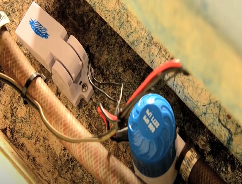 bilge pump on the base