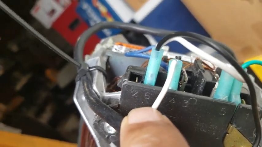 A person showing the ground terminal