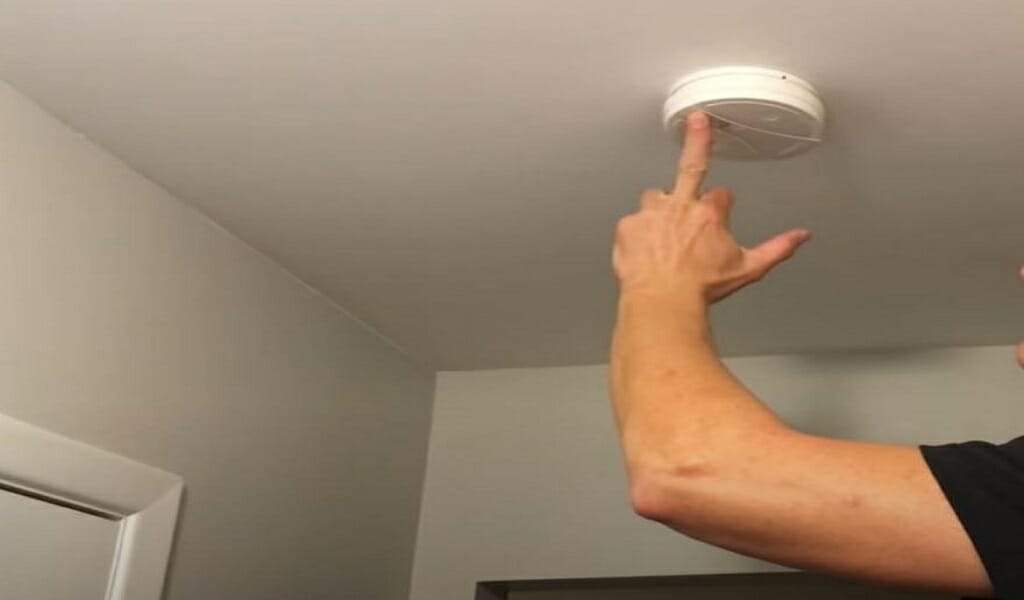 testing the smoke alarm