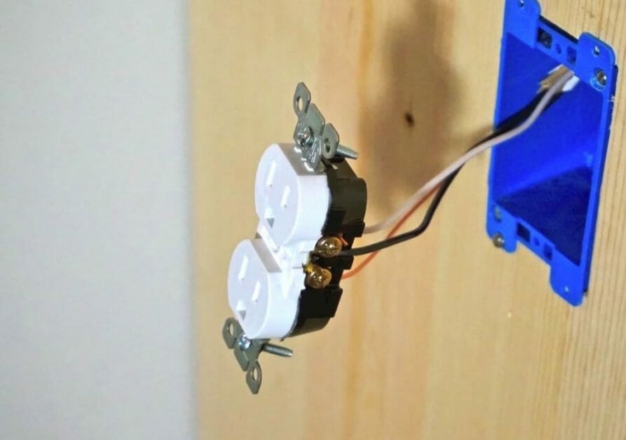 undone outlet box