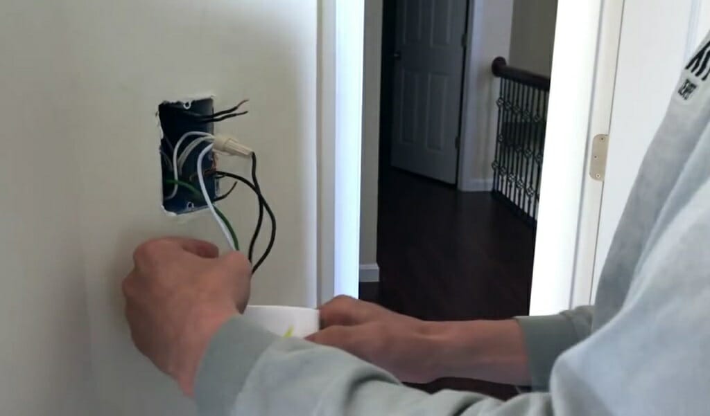 white wire and black wire