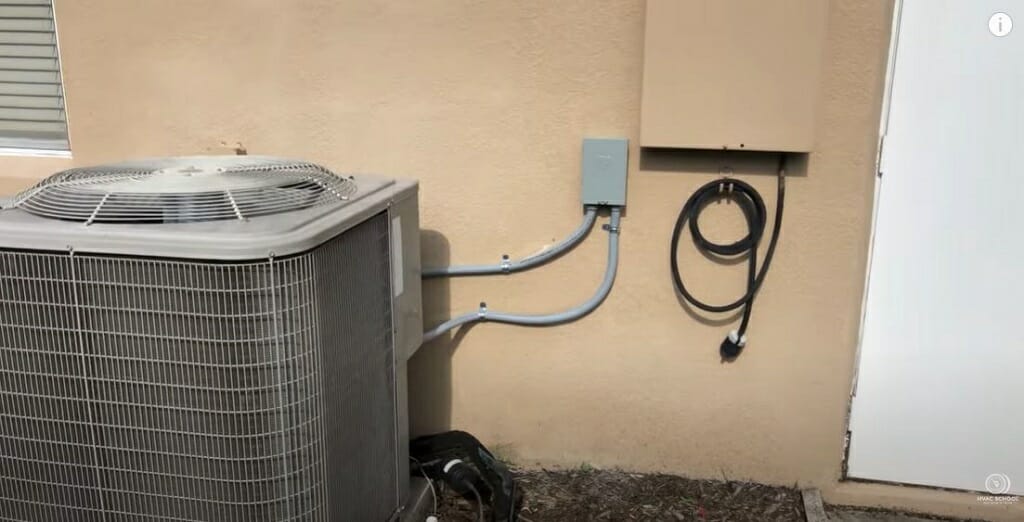 120v disconnect wires