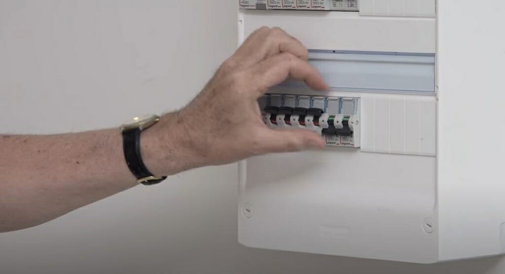 cutting-off main power switch