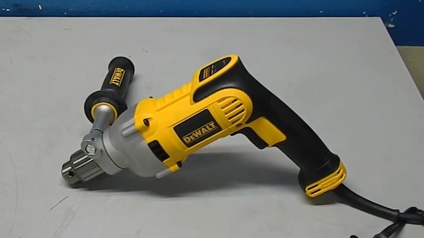 dewalt vsr drill on the table