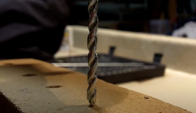 drill through the board