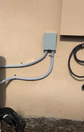 putting out cover on wires