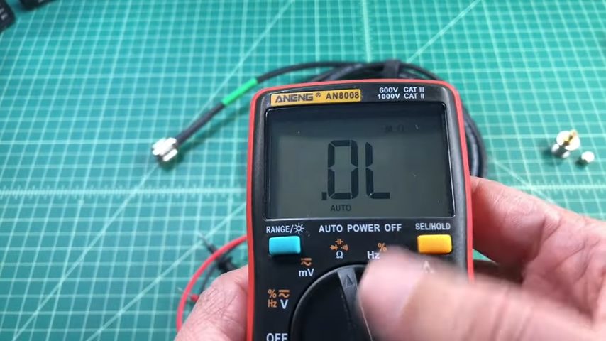 setting multimeter to OL