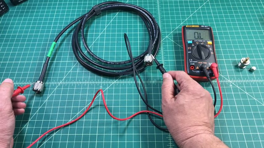 testing the connectors with multimeter