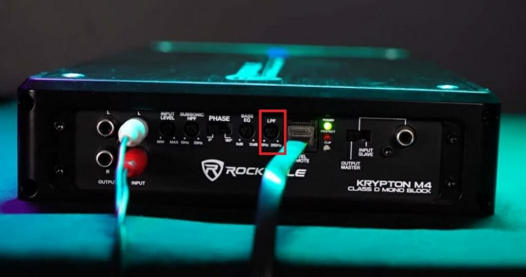 adjusting the low pass filter