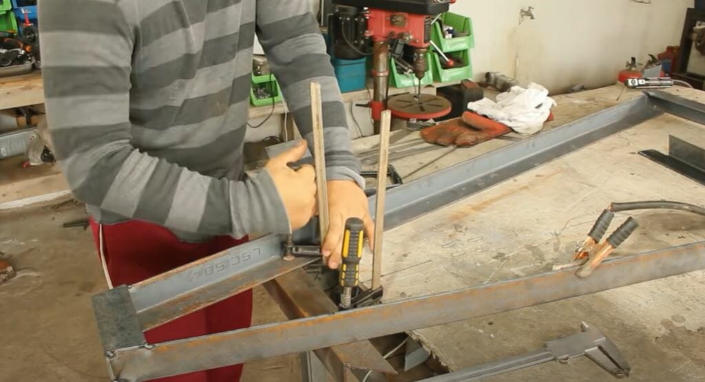 clamp the parts to the table