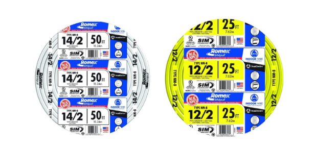 Two rolls of Romex wires