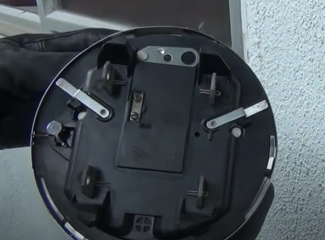 back of an electric meter