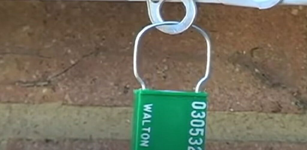 electric meter lock in zoom