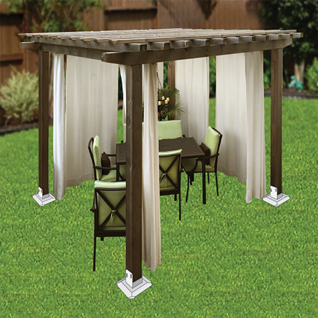 gazebo using iron plates