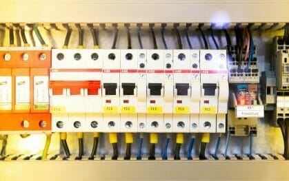 multicolored electronic part