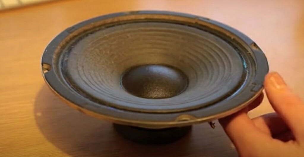 one side of the speaker