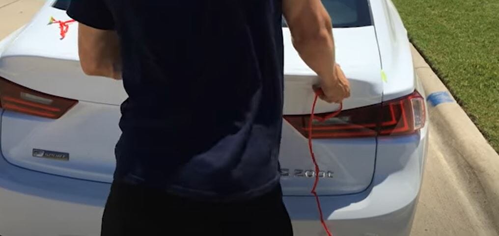 removing the adhesive tape cover