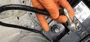removing the negative battery cable