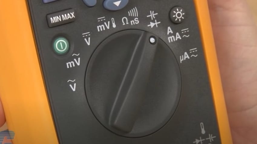A fluke multimeter setting menus
