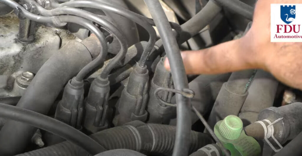 attaching the spark plug wires
