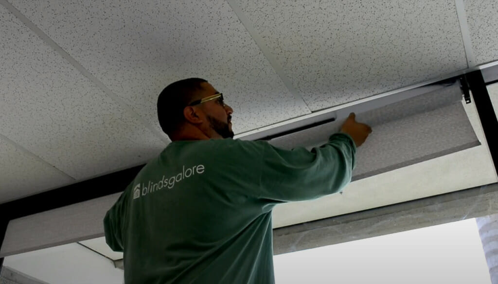 installing the motorized shade