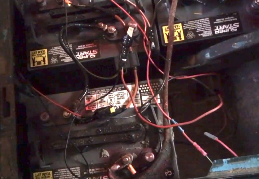 disconnecting the batteries